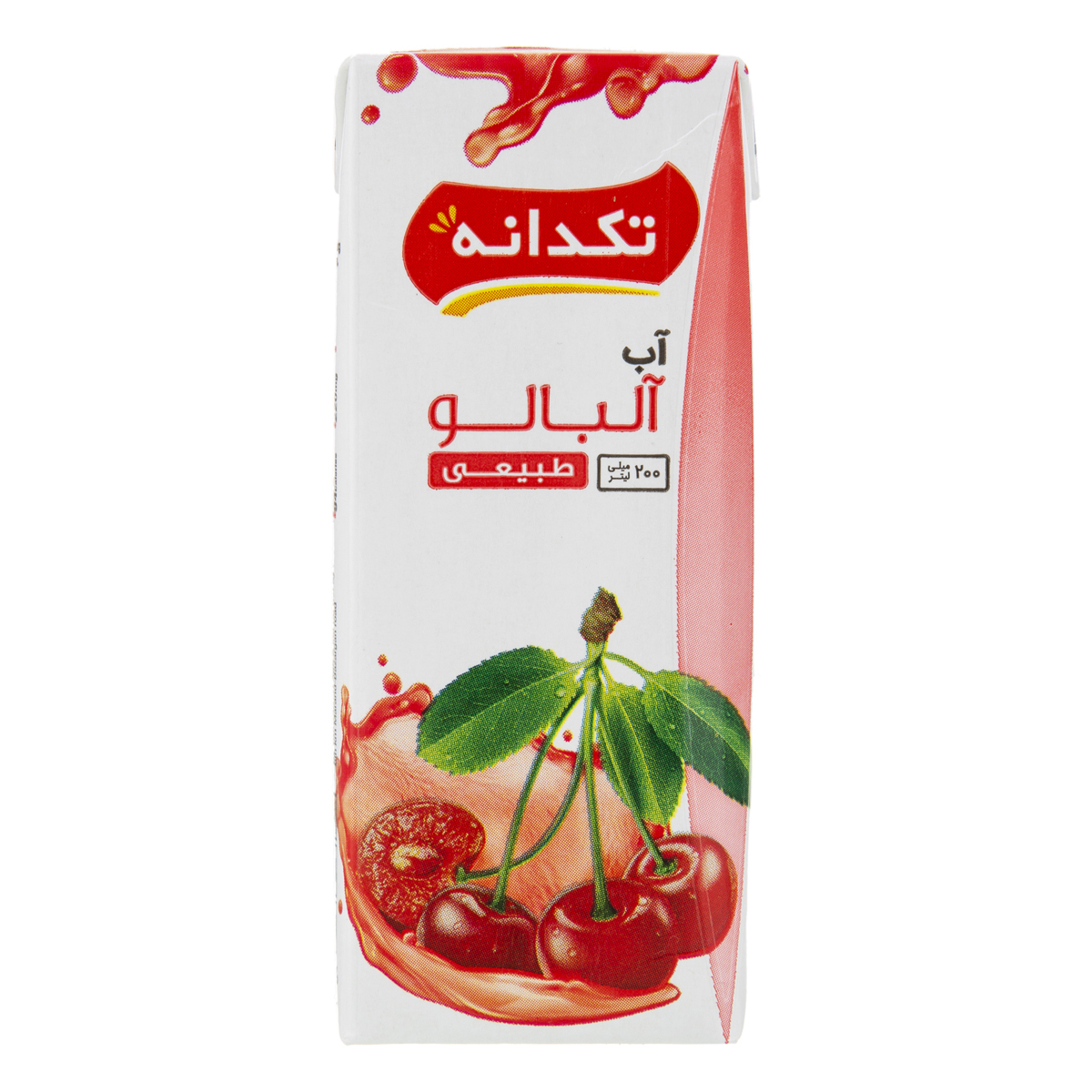 آب آلبالو 200 میلی لیتری تکدانه