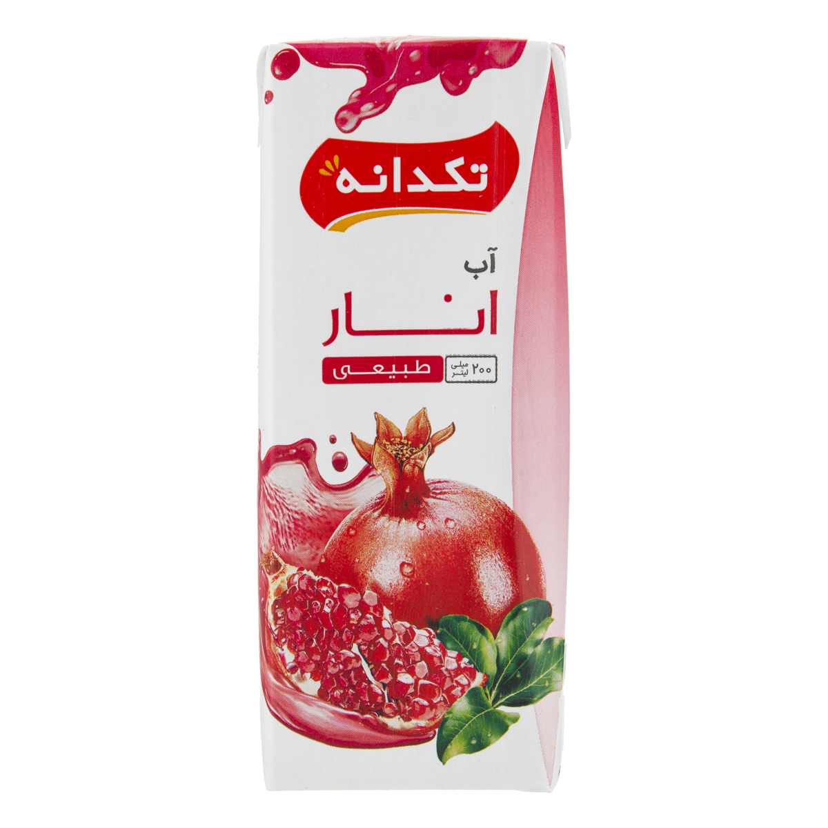 آب انار 200 میلی لیتری تکدانه