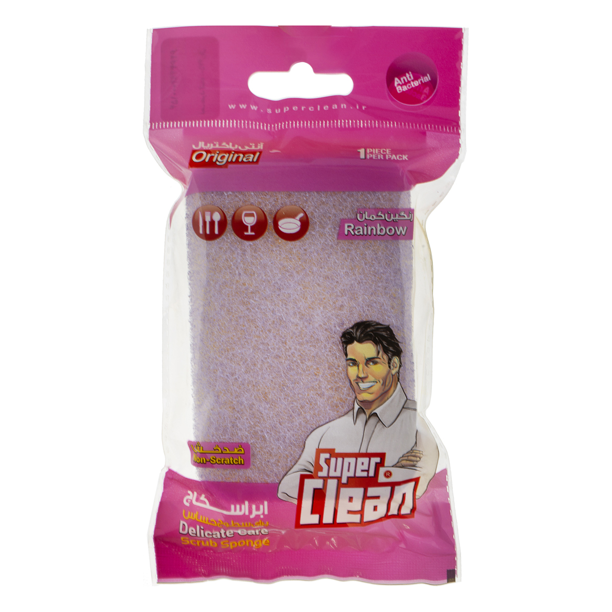 ابراسکاچ آنتی باکتریال رنگین کمان سوپر کلین