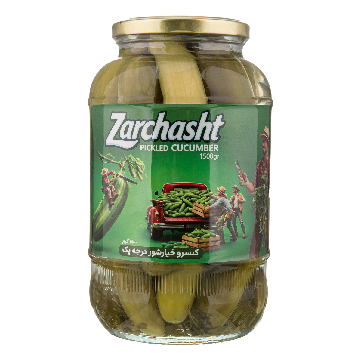 کنسرو خیارشور 1450 گرمی زرچاشت