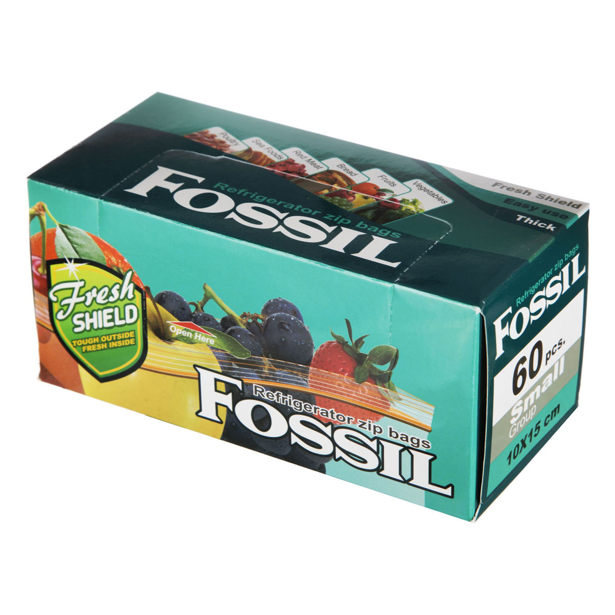کیسه فریزر زیپ دار 60 عددی فسیل