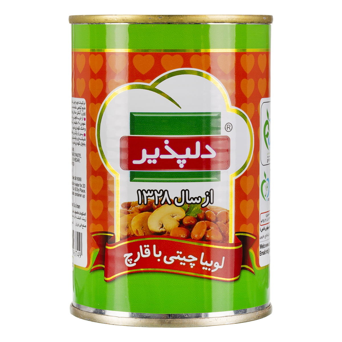 لوبیا چیتی با قارچ 420 گرمی دلپذیر
