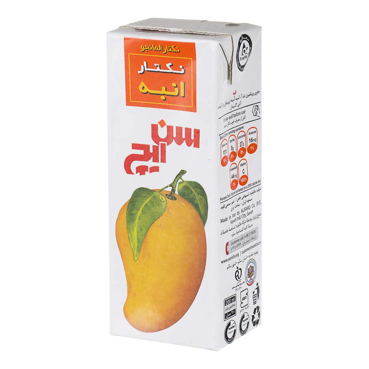 نکتار انبه 200 میلی لیتری سن ایچ