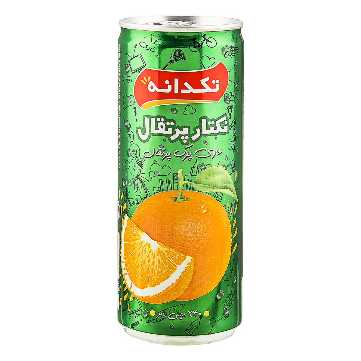 نکتار پرتقال 240 میلی لیتری تکدانه