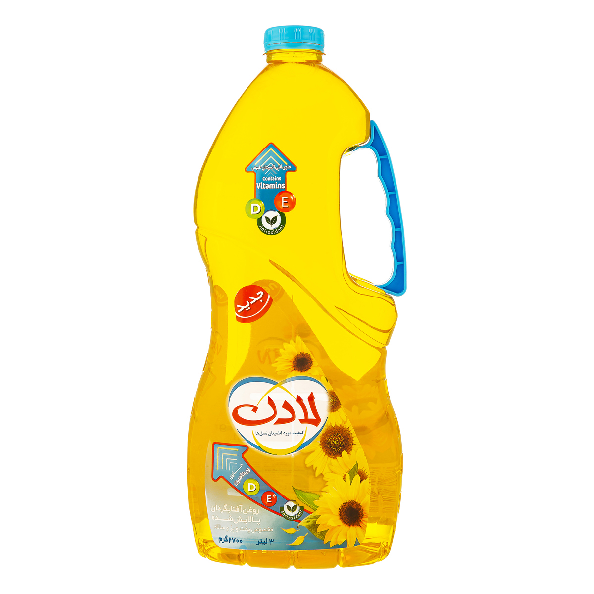روغن آفتابگردان پالایش شده پخت و پز و سالاد 3000 میلی لیتری لادن