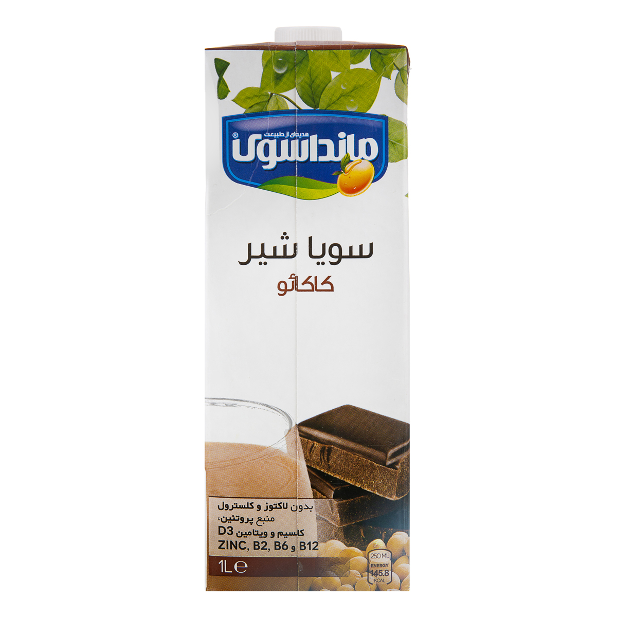 شیر سویا فرادما با طعم کاکائو 1000 میلی لیتری مانداسوی