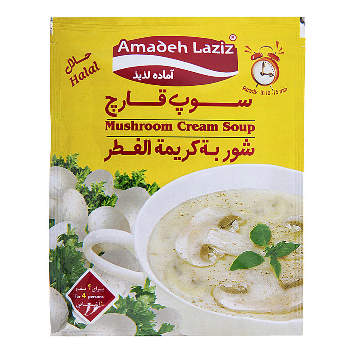 سوپ قارچ 61 گرمی آماده لذیذ